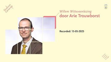 Willem Witteveenlezing 2025 door Arie Trouwborst – Studium Generale – Tilburg University