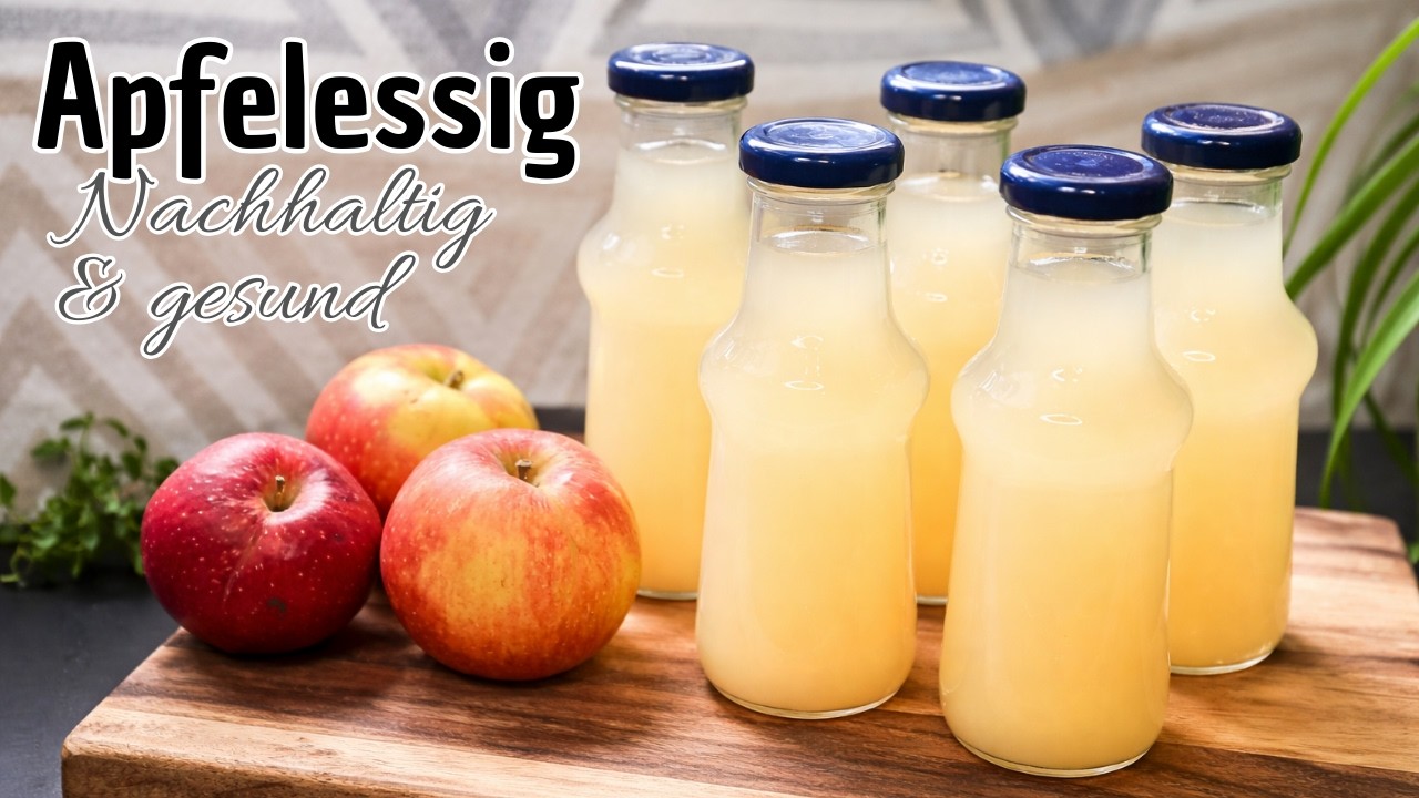 Apfelessig selber machen, ohne Zucker, wie Oma es machte #139