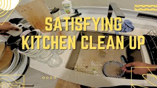 POV Dish Washing | Roast Chicken, Pasta and More for Dinner | Satisfying Clean | #ASMR #dishwashing