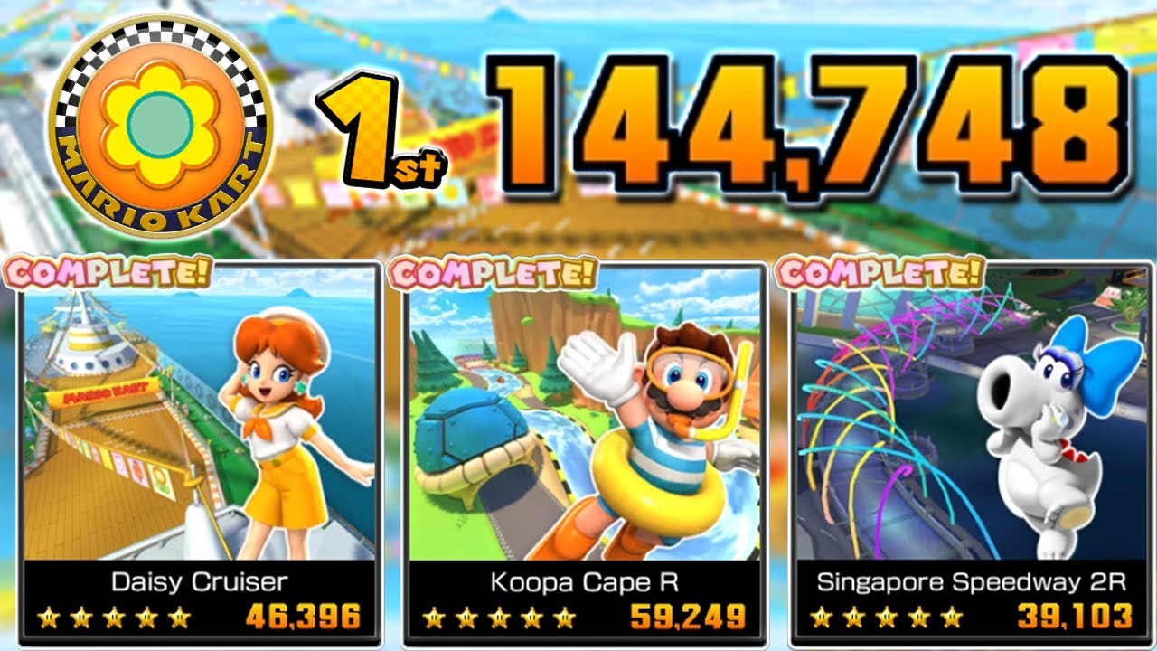 SUMMERTIME! | Ocean Tour Week 1 (144K) - Mario Kart Tour Ranked Cup Recap | Tier 80 | Lv 252