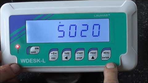 Totlast setzen Wägeterminal WDESK L