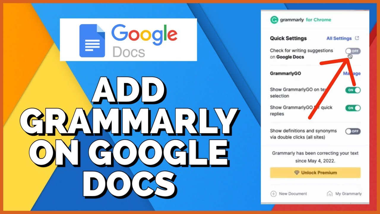 How to Add Grammarly to Google Docs 2023?