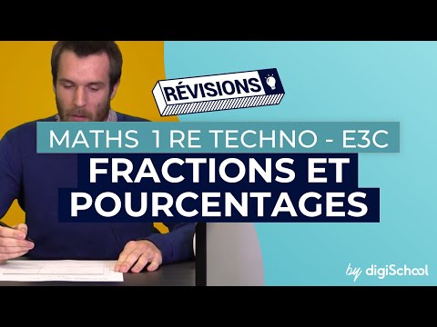 Fractions et pourcentages  - 1re techno (correction du sujet zéro de mathématiques) | E3C