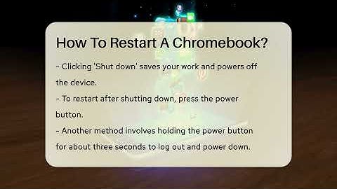How To Restart A Chromebook? - Talking Tech Trends