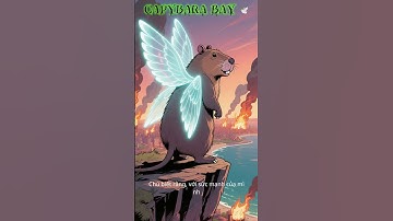 Capybara Can Fly 🕊️ - Capybara biết Bay 🕊️ #funny #capybara #shorts #anime  #reviewphim