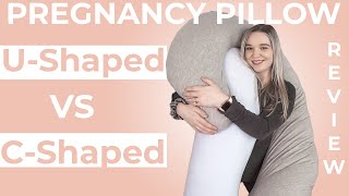 U-Shape Vs. C-Shape Pregnancy Pillow Review & How To Use!