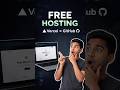Host Your Website FREE in 30 Seconds | Vercel + GitHub #shorts #privatesbots