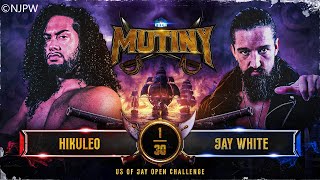 Hikuleo vs Jay White / U-S-of-Jay Open Challenge / STRONG LS 2022 &  Mutiny 2022 Night 1 / WWE 2K22 screenshot 2