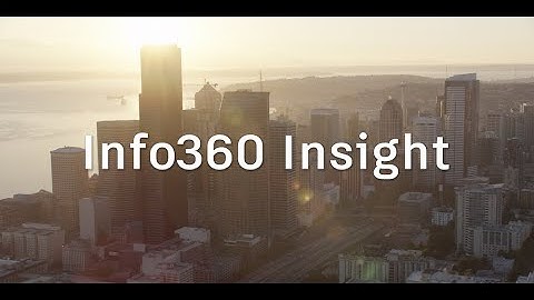 Info360 Insight overview: analytics and incident management
