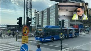 Tjenare på er 😂 | Truck driving in Sweden Hornstull to Slussen Stockholm | Driving in Stockholm