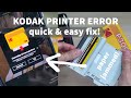 KODAK PHOTO PRINTER ERROR, how to fix cartridge problem! 코닥 프린터 고장, 고치는 법