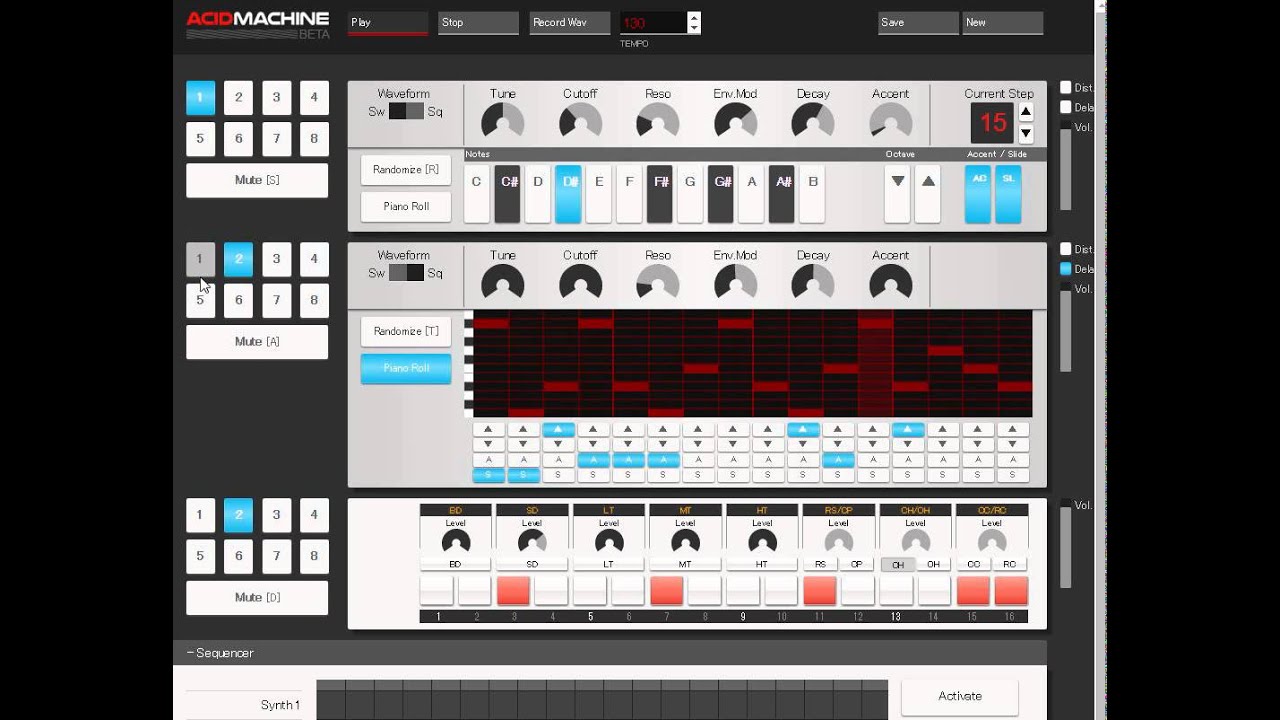 ACID MACHINEで遊んでみた YouTube