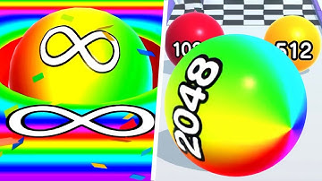 Ball Run 2048 vs Jelly Run - All Level Gameplay Walkthrough,Android,iOS