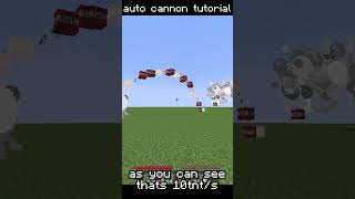 AUTOMATIC TNT CANNON Tutorial in Under 20 Seconds