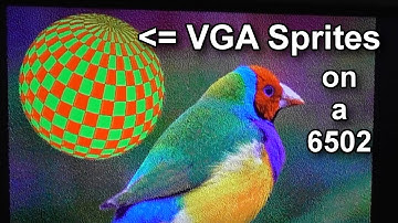 VGA Sprites on a 6502 breadboard computer