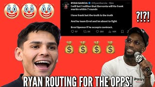 RYAN GARCIA WILL BET 1 MILLION DOLLARS HIS OWN RIVAL GERVONTA DAVIS WILL KO STABLEMATE FRANK MARTIN!