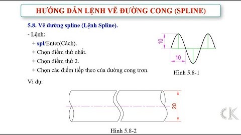 Autocad Tutorial full- Hướng dẫn lệnh vẽ đường cong (Spline)