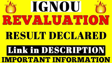IGNOU REVALUATION RESULT DECLARED JUNE 2019 || EXAM FORM DECEMBER 2019 By TIPS GURU