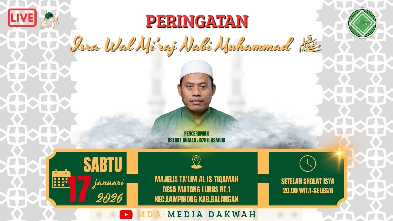 PERINGATAN ISRA WAL MI'RAJ NABI MUHAMMAD ﷺ