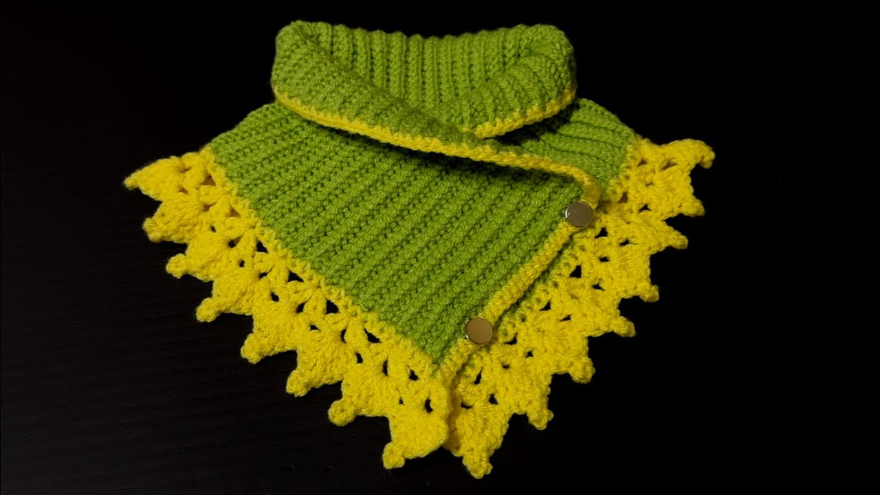 Crochet Neck Warmer /কুশিকাটার গলা বন্ধনী /কুশিকাটার মাফলার