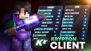 Krypton Client for free! DC link in comments!#minecraft #donutsmp #kryptonclient #mod #hack