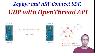 Zephyr and Nordic nRF Connect SDK - 07 Using UDP in OpenThread over API