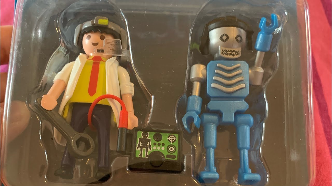 Playmobil Scientist and Robot unboxing ð - YouTube
