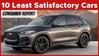 top 10 least satisfying cars to own in 2024 - consumer reports