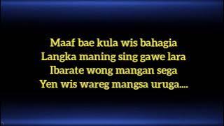 MAAF BAE _ RATU LINDA ( Karaoke ) cipt,, / arr,,, Amin Hermawan