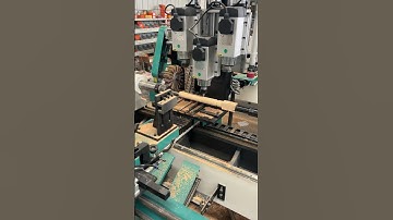 Multifunctional CNC wood lathe can process wooden table legs turning grooving and milling in one go!