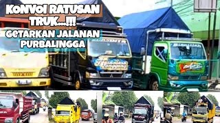 KONVOI TRUK LAWAN ODOL | JALANAN PURBALINGGA BERGETAR