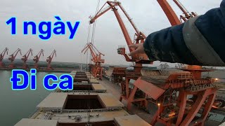 Vlog#47 Review 1 ngày đi ca của thủy thủ tàu hàng rời tại cảng sẽ như thế nào ?