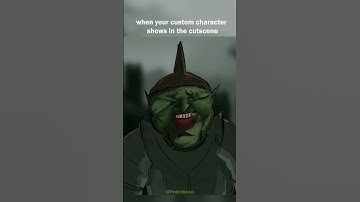 when your custom character shows in the cutscene #shorts