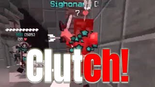 Minecraft BlocksMC - SHOCKING THEM INSANE CLUTCH MOMENT 🤯