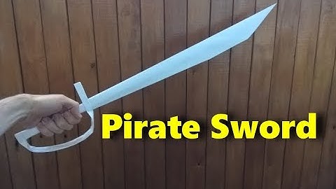 How to make a Pirate Sword out of office paper