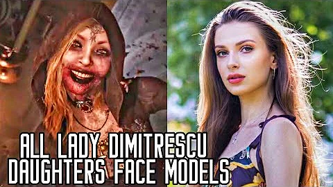 All Lady Dimitrescu Daughters Face Models Resident Evil 8 Village All Characters Face Models & Actor