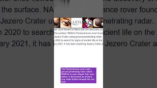 NASA Finds Ancient Buried Delta on Mars