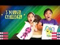 3 MARKER CHALLENGE!!! LOL Confetti Pop Doll Coloring Page with Jam&amp;Jesse | Big sis VS. Lil&#39; sis