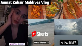 Jannat Zubair Maldives Vlog | Jannat Zubair Maldives | Jannat Zubair shorts