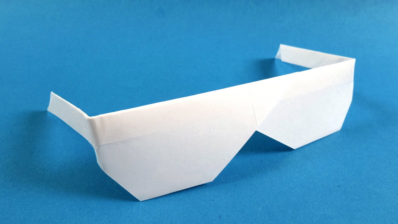 Origami Sunglasses. How to make Traditional Origami Sunglasses 