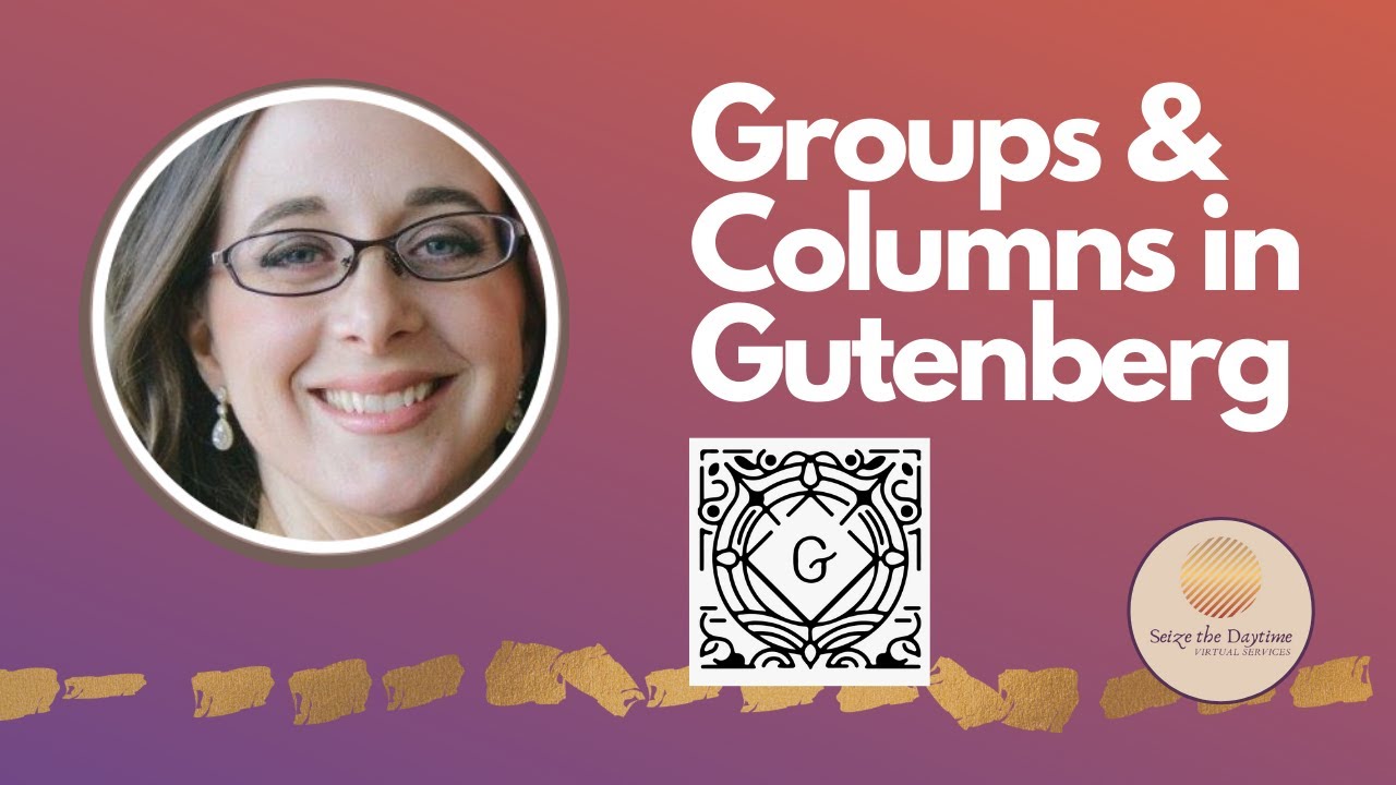 Creating Groups and Columns using WordPress Gutenberg Blocks - YouTube