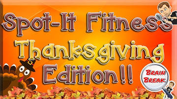 Spot-it Fitness! Thanksgiving Edition! | iSpy | Thanksgiving Games for Kids | Autumn | GoNoodle