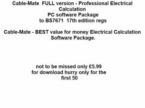 17Th Edition Cable Calculations