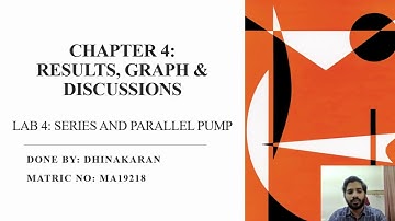 BMM3521: Engineering Fluid Mechanics Lab (Experiment 4: Series and Parallel Pump)|G5|Section M01