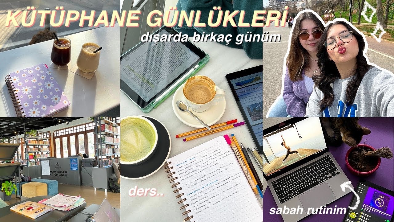 VLOG: dışarıda geçirdiğim birkaç gün, sabah rutinim, bolca ders
