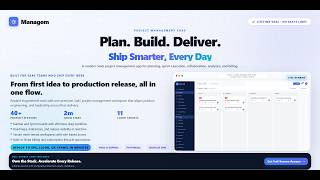 Managem Walkthrough Demo | AI SaaS Project Management Platform for Agile Teams