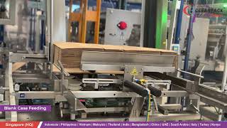 Invopac Wrap Around Case/Tray Packer for Aseptic Brick Pack/Tetra Brik Pack Cartons- Clearpack Group
