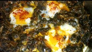 yumurtalı ıspanak tarifi 😋👍