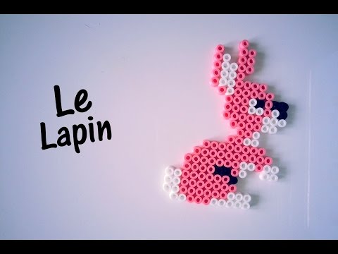 ♡ Comment faire un lapin avec des perles à repasser Hama 