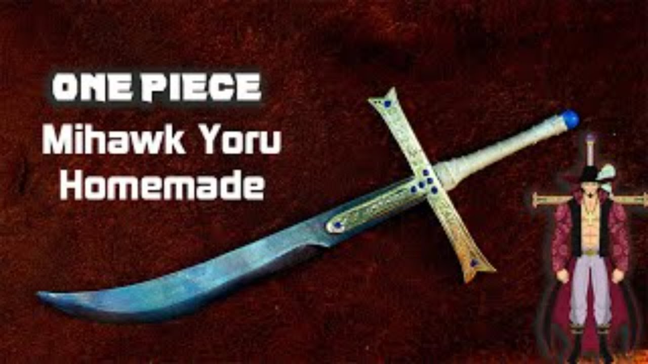 How To Make - ONE PIECE MIHAWK SWORD YORU AT HOME🔥